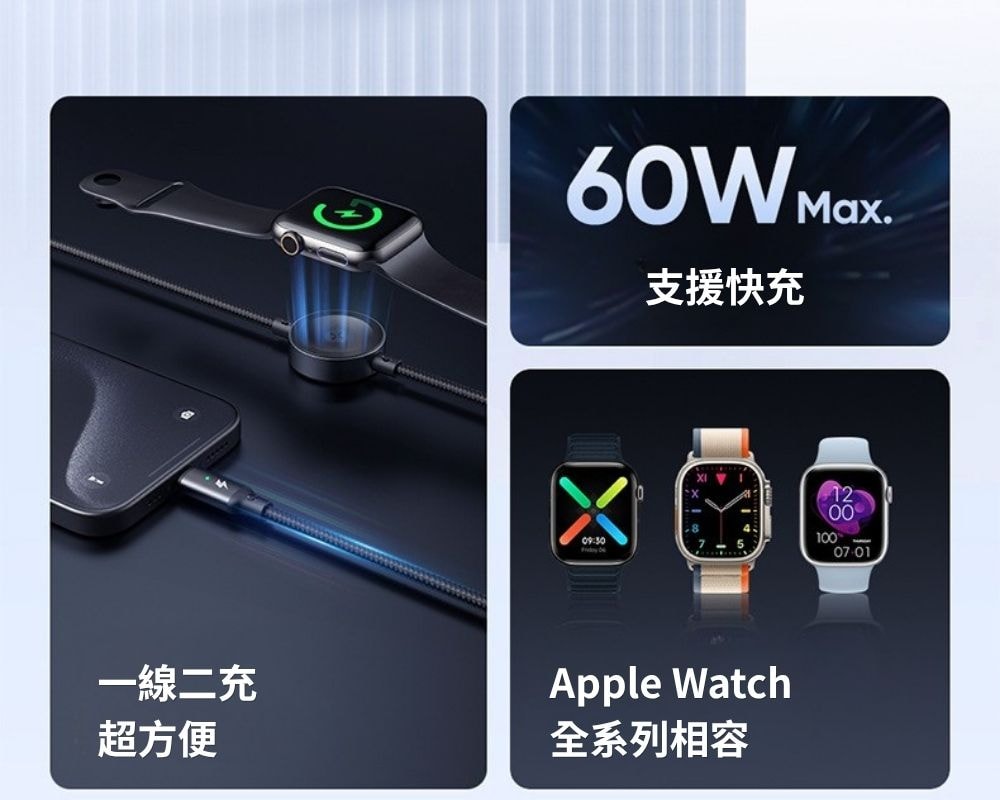 MCDODO二合一充電線