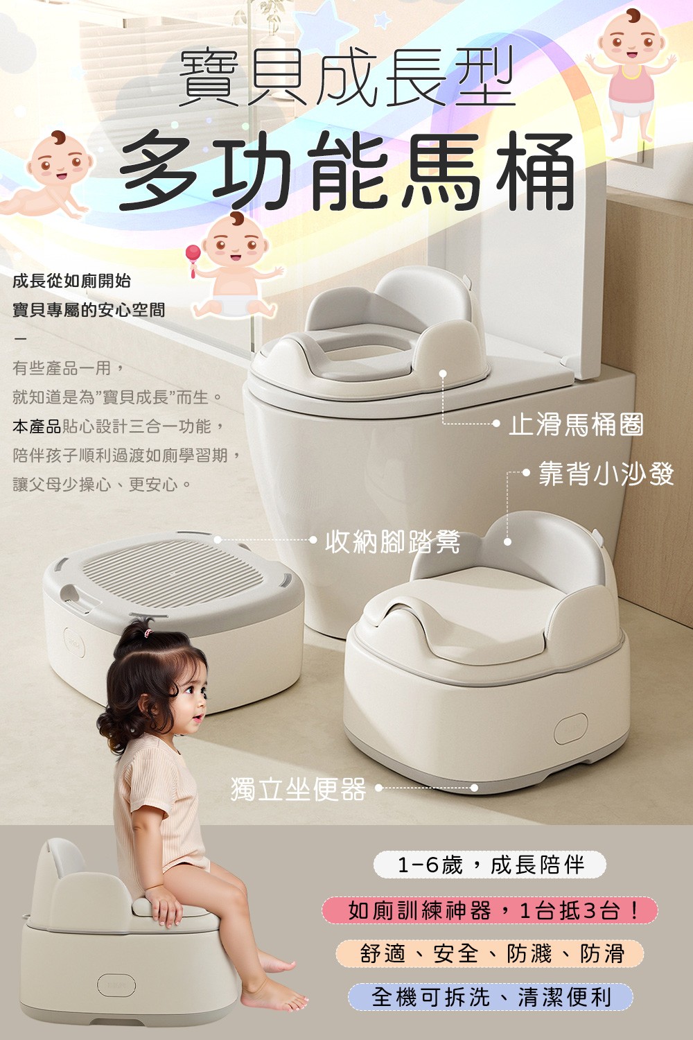兒童多功能馬桶