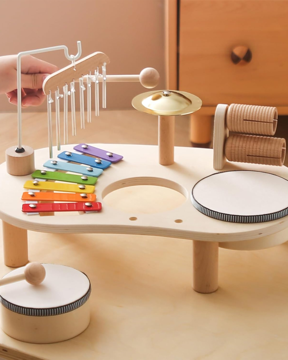 兒童早教木製音樂台