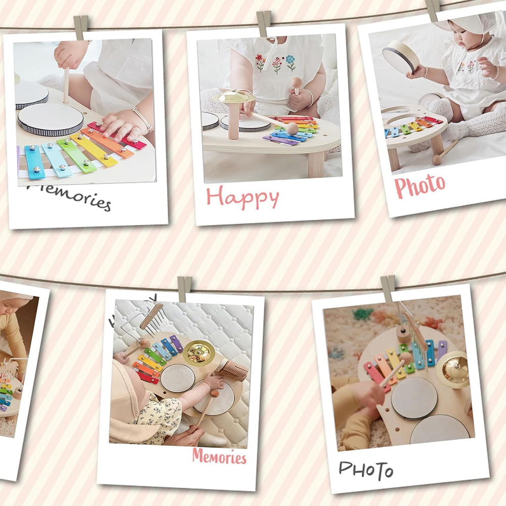 兒童早教木製音樂台