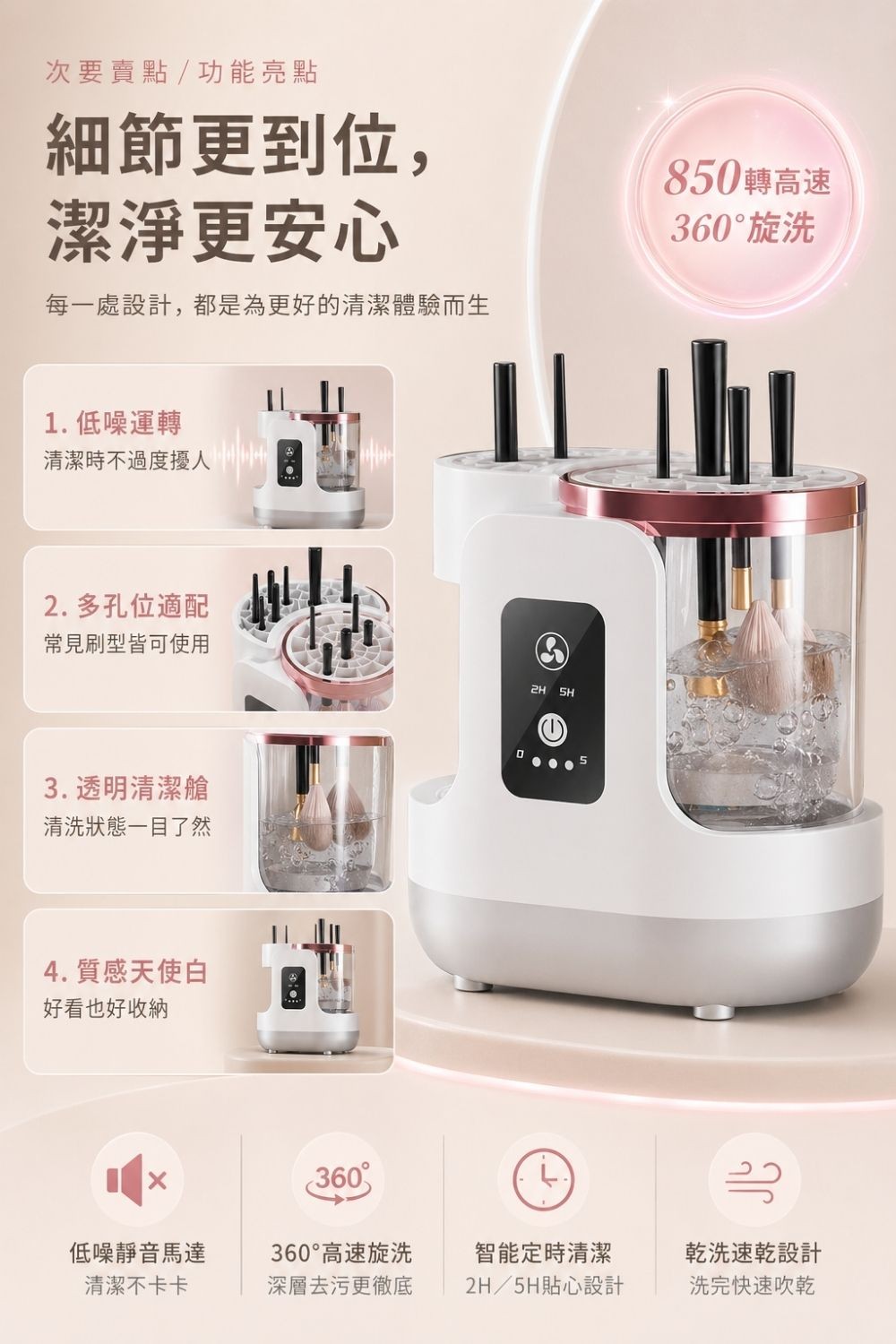 全自動刷具清潔機