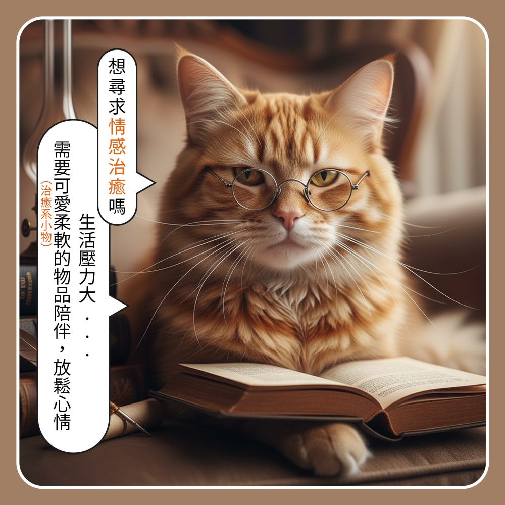 呆萌貓咪尾巴造型頸枕