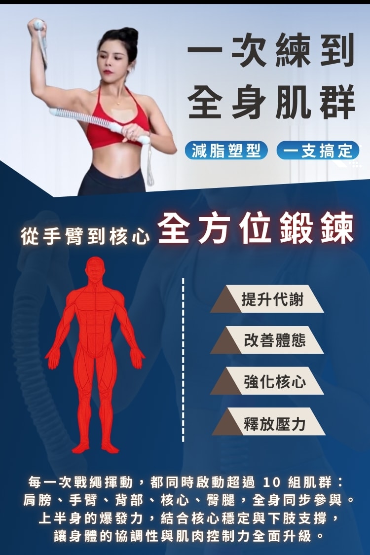 居家爆汗戰繩