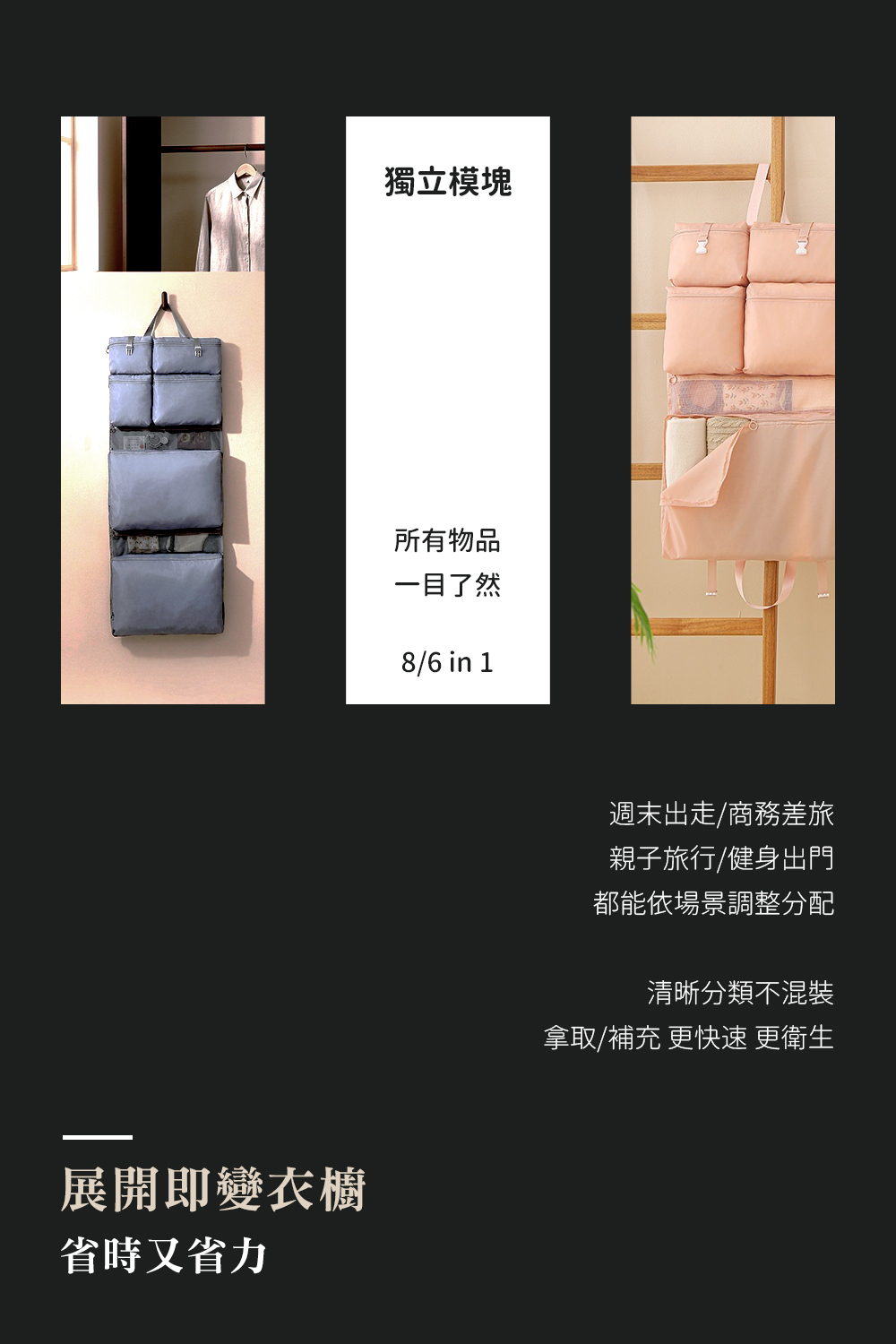 旅行神器六合一收納包