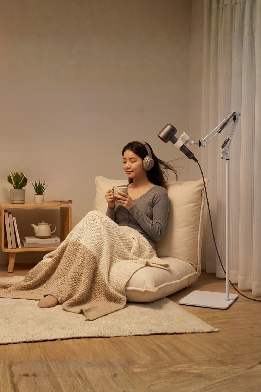 架好風光落地懸臂吹風支架