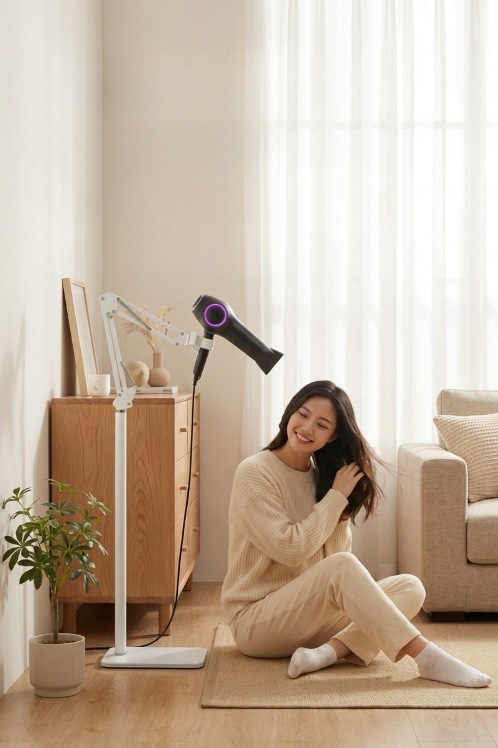 架好風光落地懸臂吹風支架