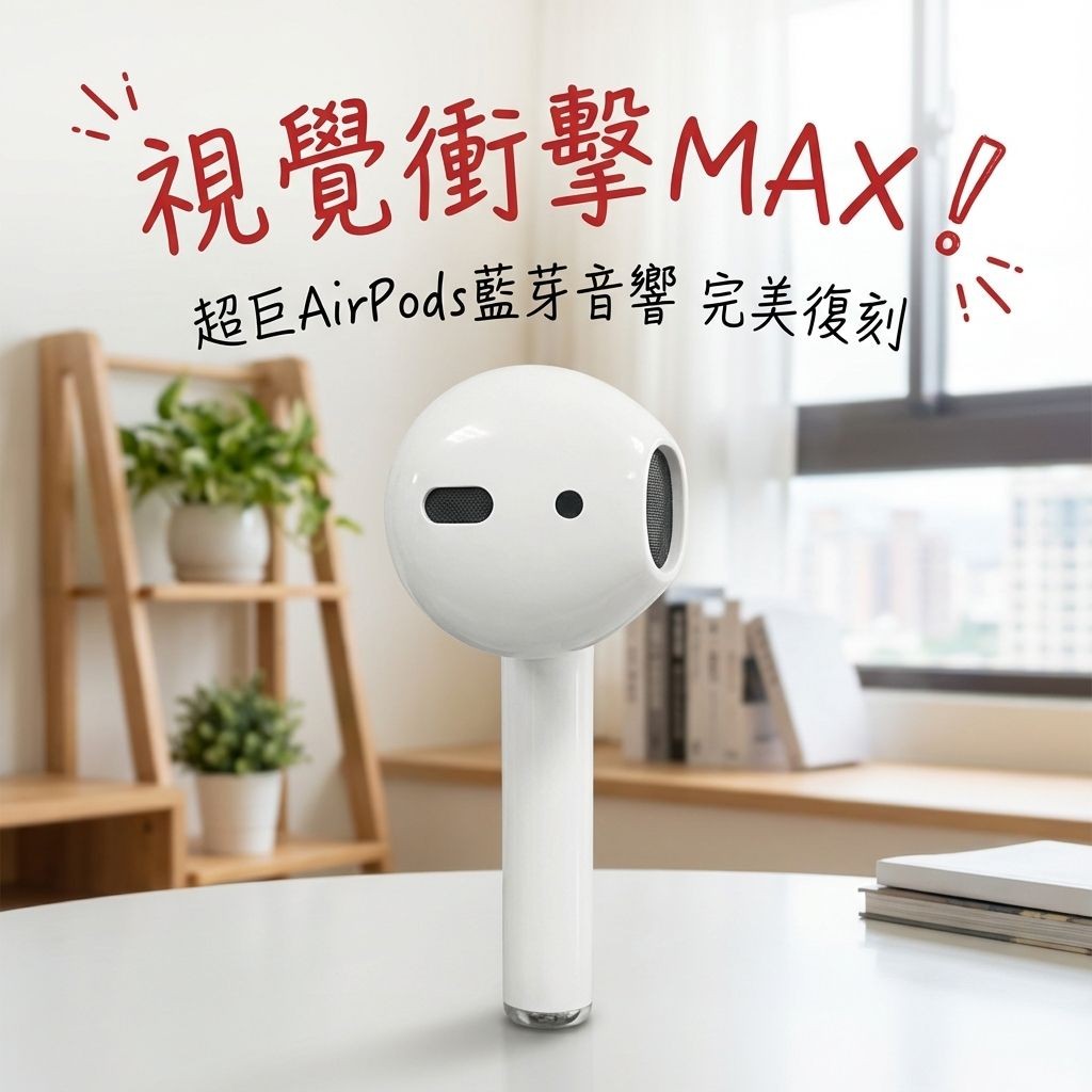 超巨AirPods藍芽音響