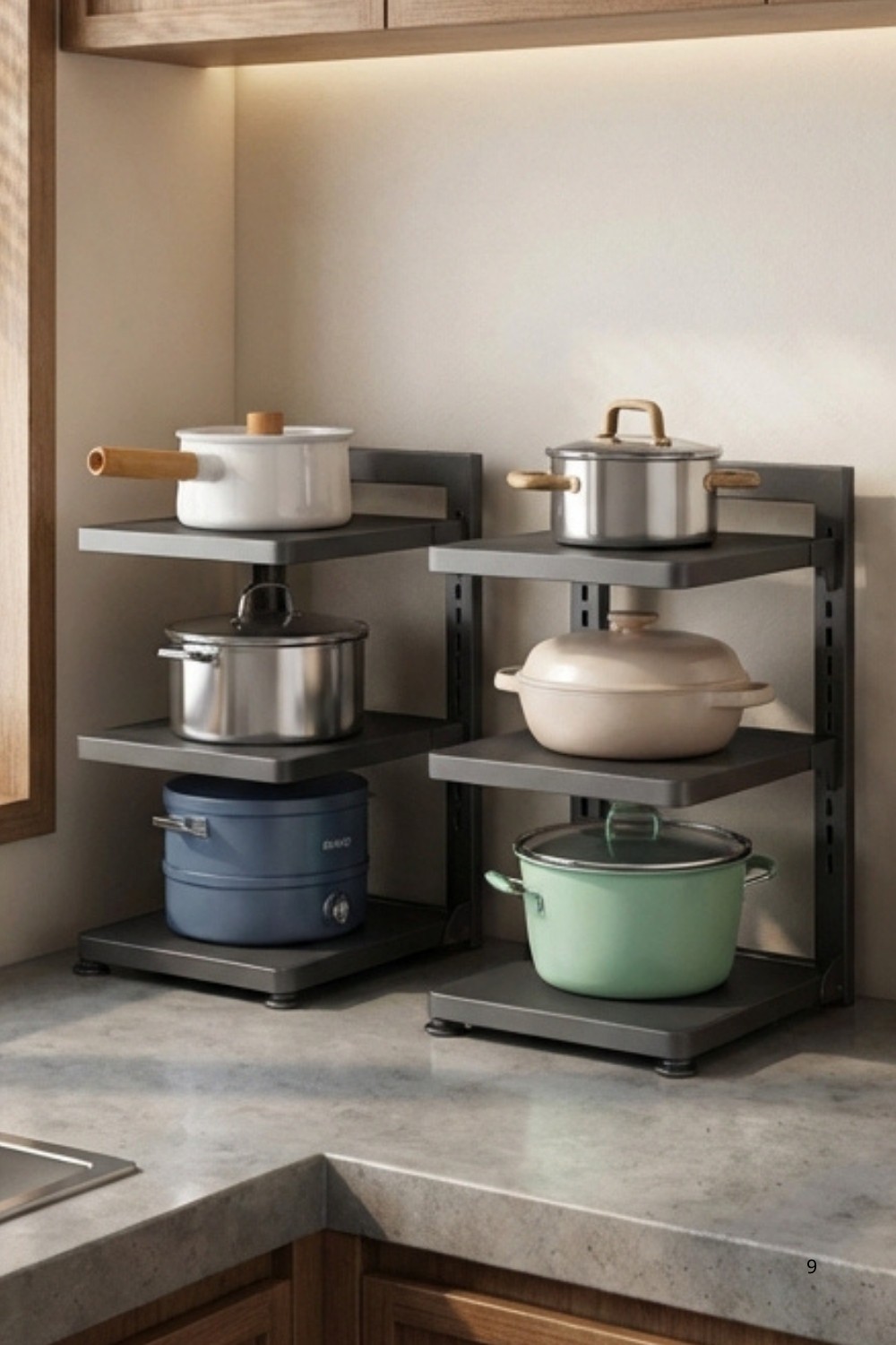 鍋具分層收納架