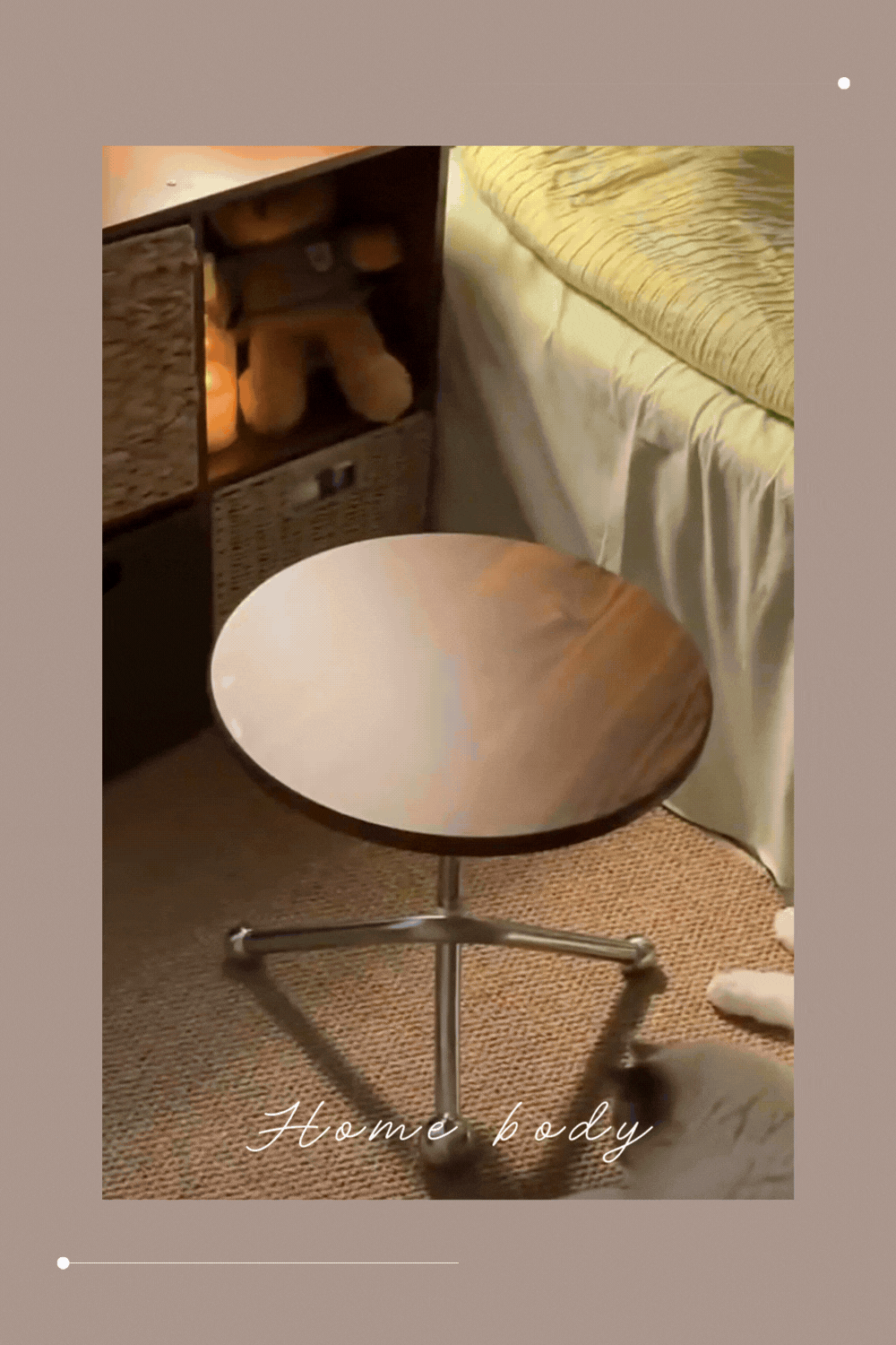 午後圓影經典小圓邊桌