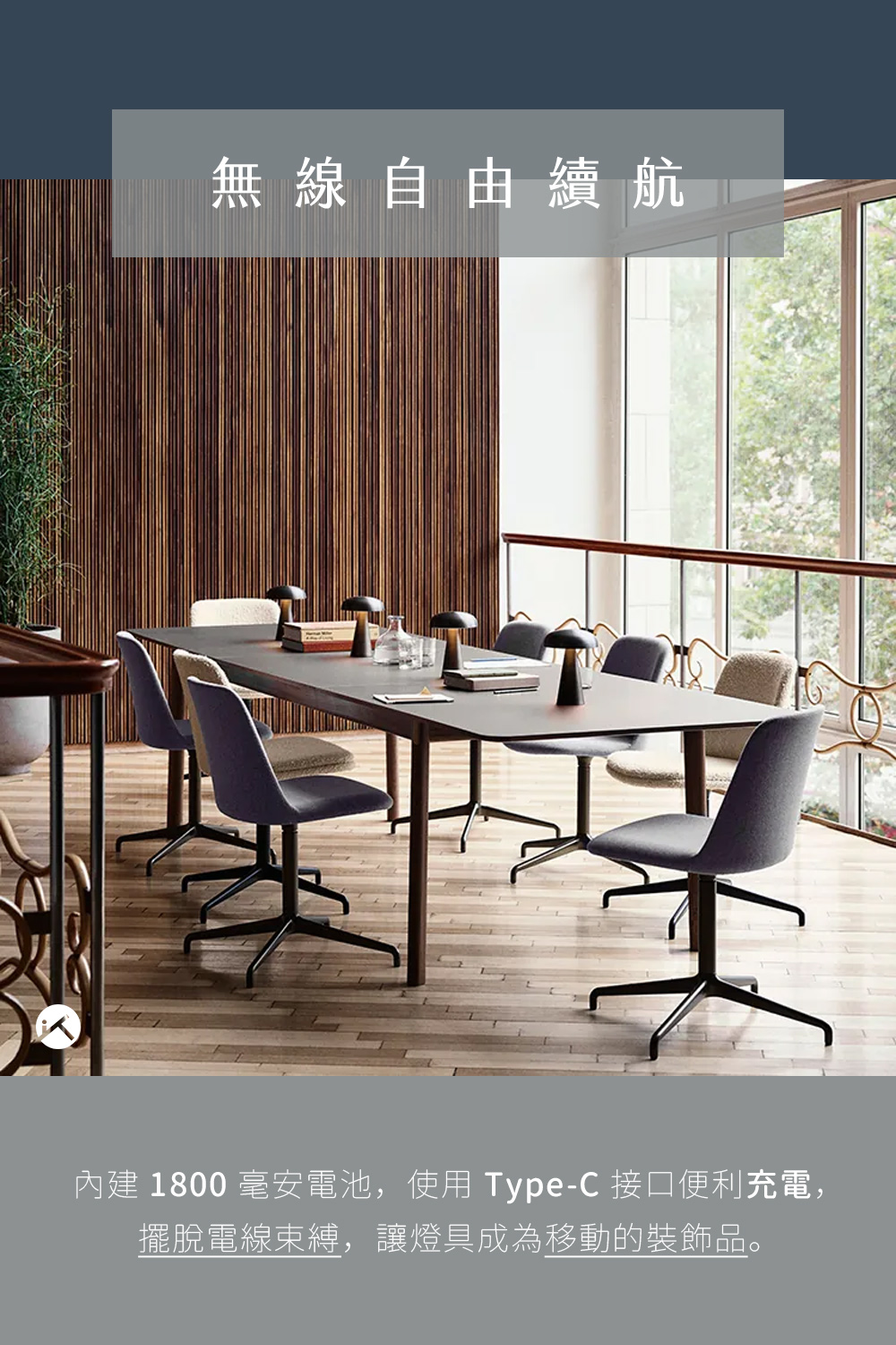 復古金屬鐵件蘑菇感應燈