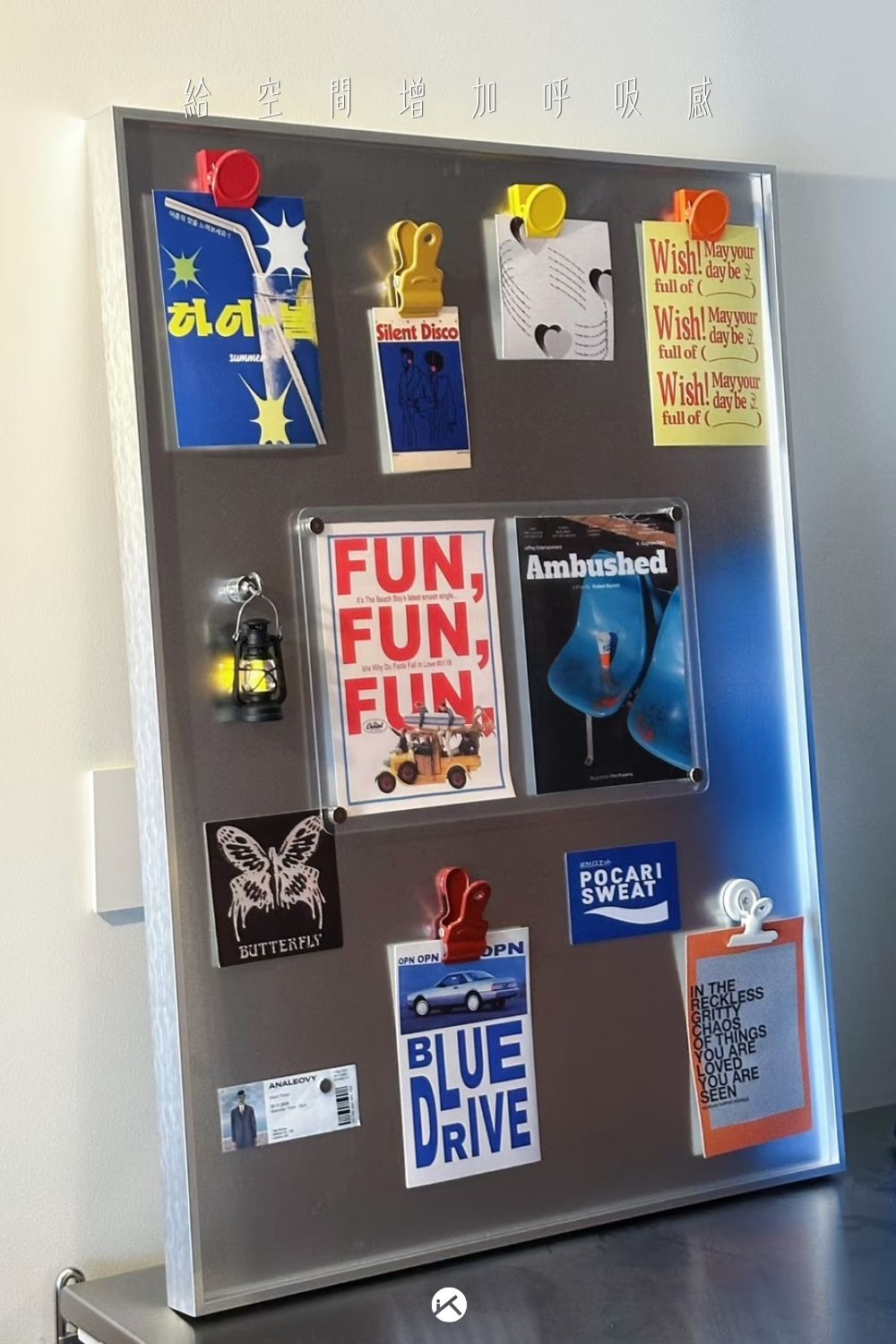 微型藝廊：不鏽鋼磁吸掛畫