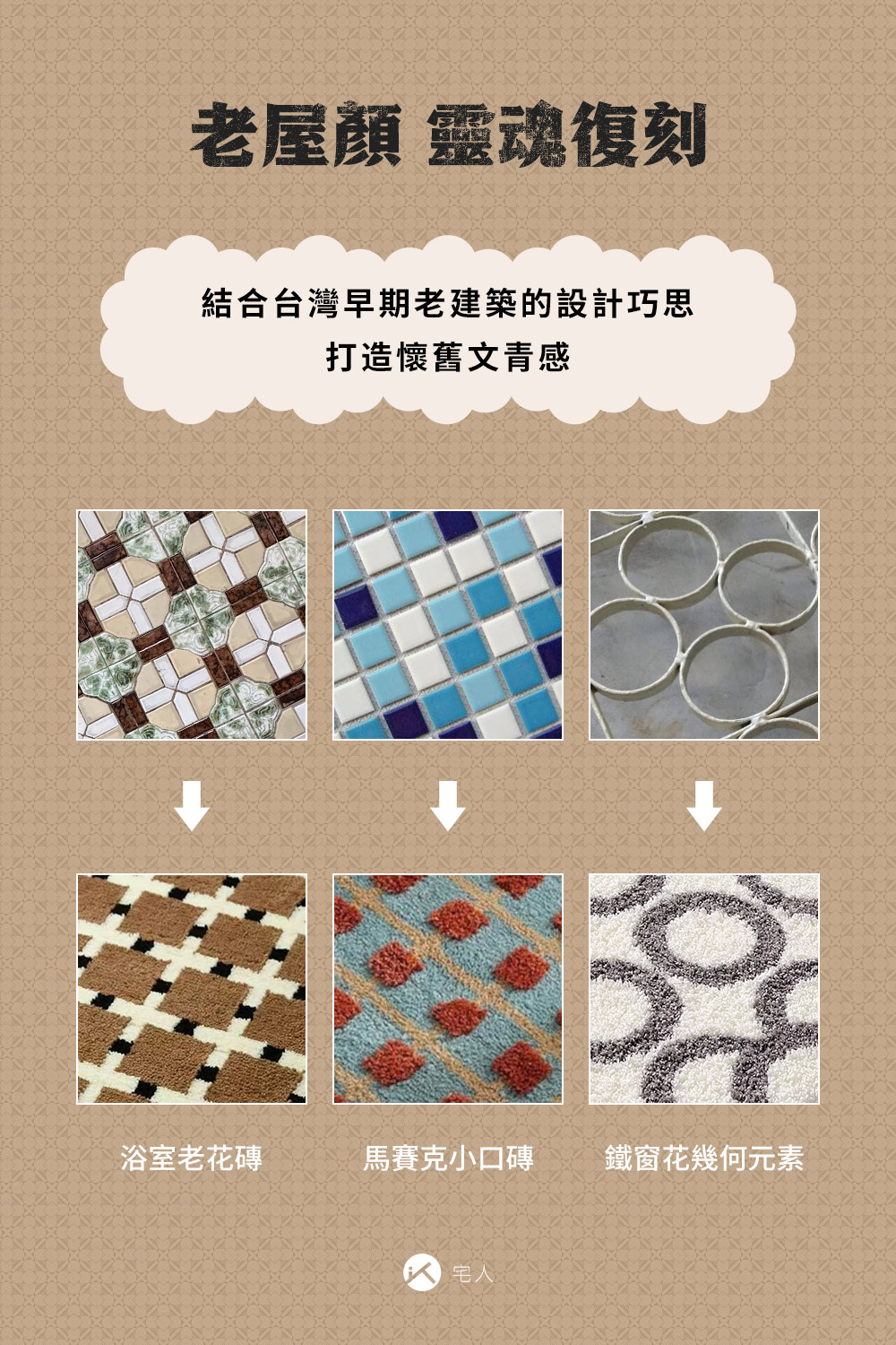 經典復刻-復古簇絨地墊