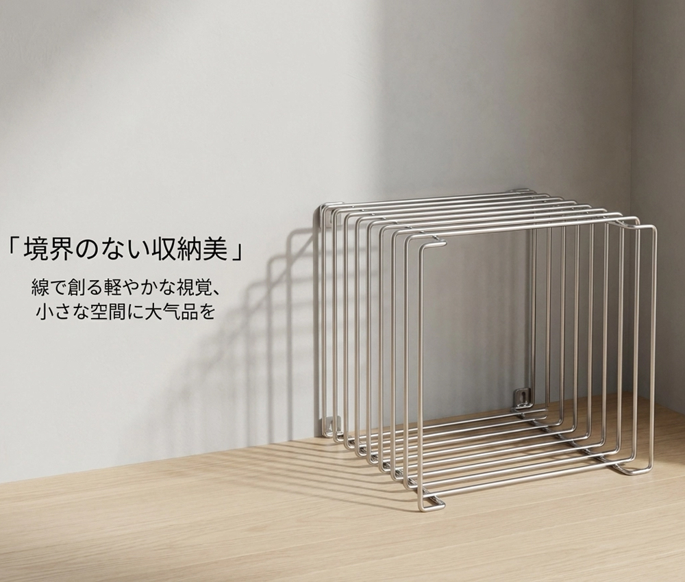 鬆弛感鐵件簡約線條櫃